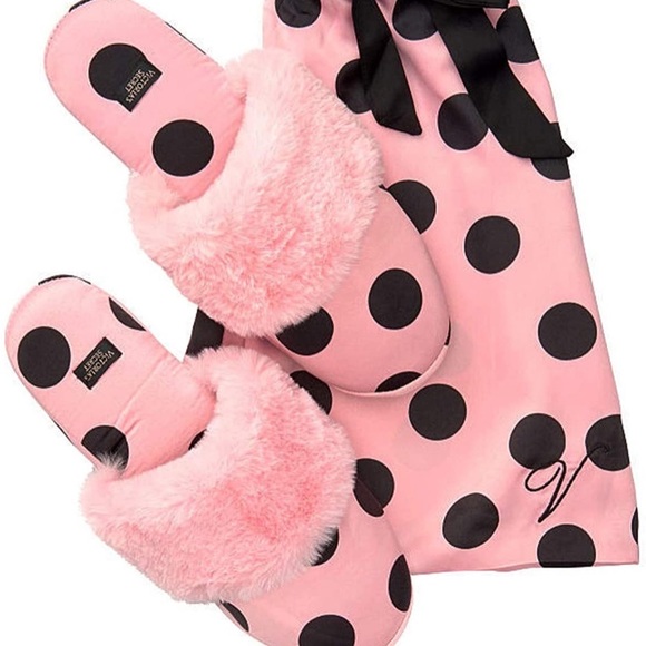 Victoria's Secret Shoes - Victoria’s Secret satin slippers